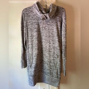 Athleta Heathered Gray Sweater Dress